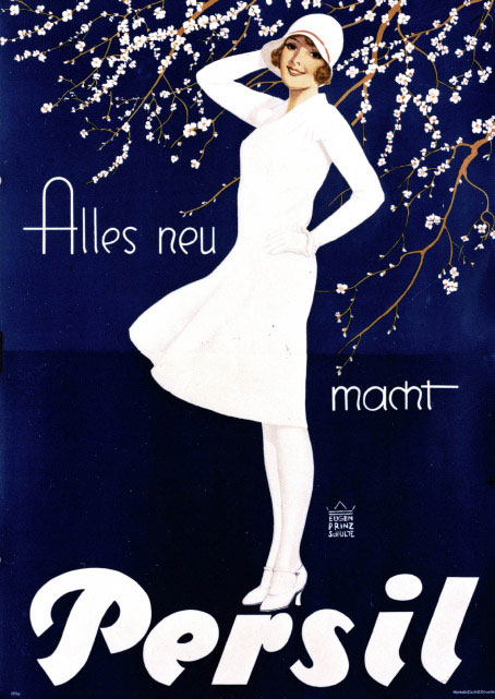 Advertising poster for Persil: 'Everything new makes Persil'. Advertising poster for Persil: 'Everything new makes Persil'.