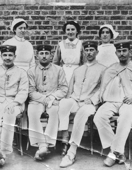 wounded soldiers in Henkel’s war hospital wounded soldiers in Henkel’s war hospital